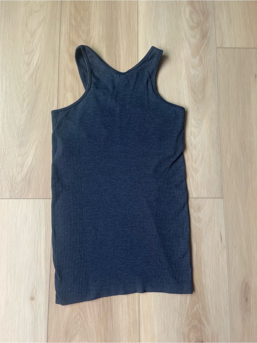lululemon athletica Dark Gray Ribbed Racerback Tank